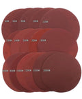 20 pieces of 6 inch aluminum oxide sanding discs Hook and Loop for smooth metal wood plastic paint work.