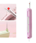 2 In 1 Needle Threader And Seam Ripper Set For Quick Threading Portable And Durable No Fuss Multifunction Sewing Tool For Home And On The Go Automatic Loop Threader For Most Sewing Machines Purple