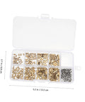 Built Different M2 Screw Assortment Kit With Nickel Plated Iron Fasteners And Copper Standoff Spacers For Heavy Duty Assembly Projects Featuring Durable Threaded Pillars In A Solid Storage Case in transparent storage box.