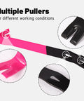Heavy Duty Flat Pry Bars Set 12 Inch 15 Inch 18 Inch Crow Bar Nail Puller Pink And Black Angled Curved Head Metal