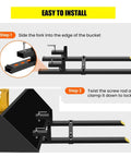 Installation guide for Pro Grade Heavy Duty Clamp On Pallet Forks, 2000 Lb Capacity, 43 Inch Length With Adjustable Stabilizer Bar