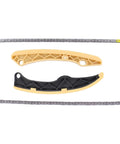 Get Your Hyundai Or Kia Motor Running Like New With This Heavy Duty Timing Chain Kit Including Tensioner Guide VVT Gears, timing chain and guide rails.
