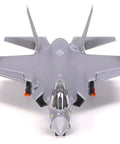 Front view of F-35C Lightning II 1/72 Scale Model Kit Unpainted Plastic Assembly showing RAM panel surface detail