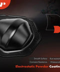 10.5 Ring Gear Rear Differential Cover With Gasket And Magnet For Chevy Silverado 2500 black steel with smooth finish