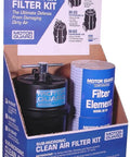 Clean Air Filter Kit With 1/4 NPT Port For Industrial Air Lines, 45 CFM Nominal, 0.01 Micron Filtration package contents