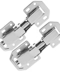 Hydraulic soft-close cabinet hinges set for kitchen and wood cabinets, ideal for stable fixation and heavy-duty load bearing.
