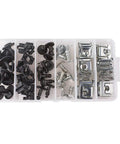 60 Piece Engine Undertray Clips Kit For Audi And VW in plastic box, metal and plastic construction, durable bottom cover screws bolts hardware