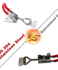 4 Pack Toggle Latch Clamp Set 304 Stainless Steel Quick Release Latches with 396 Lbs Holding Capacity comparison image