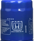 Acura Genuine Engine Oil Filter 15400-PLM-A02 OEM Exact Fit, durable blue replacement part shown in packaging.