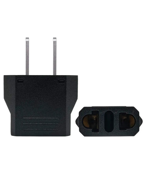 European To US Plug Adapter 2 Pack Type E F To Type A B Fireproof CE Certified 120V 220240V 6A Travel Ready Versatile Outlet Converter