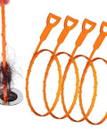 Drain Hair Snake Clog Remover Tool For Kitchen Sink Bathroom Tub Shower And Toilet Four Pack Twenty Inch Plumbing Snake Drain Auger