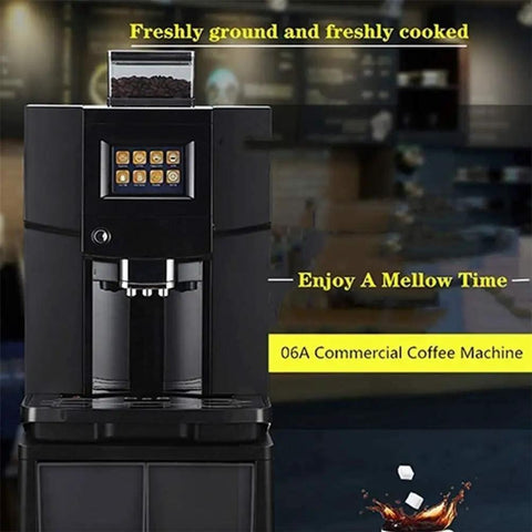 Front view of High Power 1300W Espresso Machine Coffee Maker With Fully Automatic Pump System for home office use.