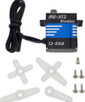 Beefy 12.5Kg Coreless Servo With Mount And Servo Horn For SCX24 1 To 24 RC Crawler Upgrades, metal gear servo kit visible