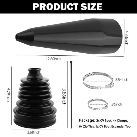 Axle Boot Repair Kit With Boot Expander Tool Clamps And Zip Ties Silicone Boots For Drive Shaft And Beefed Up Chassis Protection