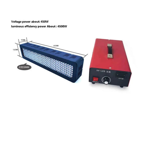 Pro 365Nm 395Nm 405Nm UV Curing Lamp For Rapid 3D Resin Exposure And Snappy Glue Drying Mounted On A Rock Solid Aluminum Base.