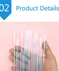 Clear PVC Welding Rods Set Of 25 For Aquarium Repair And PVC Projects Pro UPVC CPVC Welder Sticks With Transparent Joints For Invisible Seams And Clean Strong PVC Repairs, 5mm rods in hand
