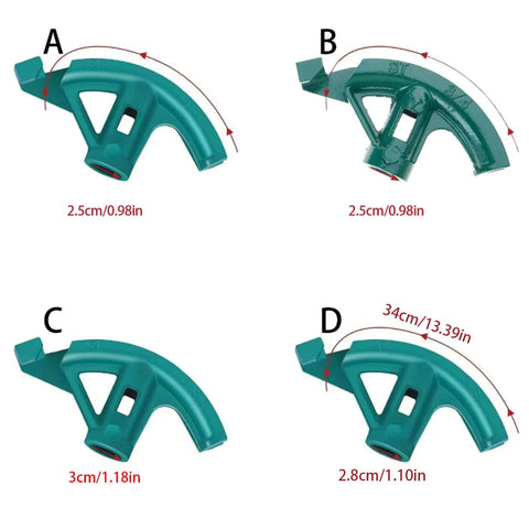 Heavy Duty Professional Tube Bending Set For Pvc Pipes And Electrical Conduits. Various bender sizes shown, ergonomic design.