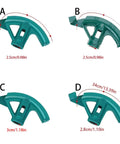 Adjustable die set parts for Heavy Duty Manual Tube Bender For Copper Pipes And PVC Conduits, sizes and curves shown.