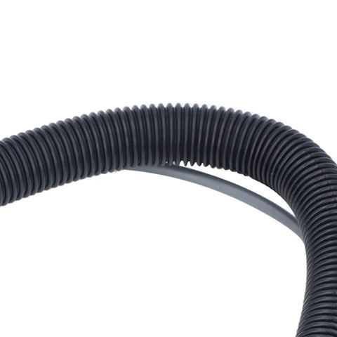 Jenivaint Bathtub Overflow Drain Pipe Concealed Design black flexible hose showing smooth finish for plumbing installation.