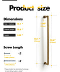 Product dimensions of 10 Inch Cabinet Bar Pulls With Antique Brass Finish 256mm Hole Centers Set Of 2 for kitchen remodel projects