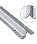 Heavy Duty V Groove Sliding Door Track Kit With Pre-Drilled Holes And Screws, 96-Inch Total Length In Two 48-Inch Sections, Easy Install
