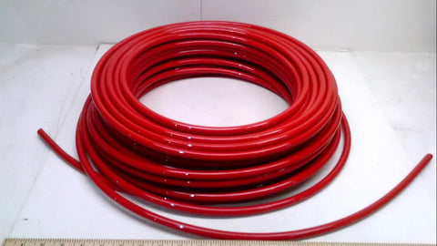 Red Plastic Tubing 12mm Outer Diameter 8mm Inner Diameter 50 Meter Roll For Pneumatic Lines And DIY Projects Heavy Duty Flexible Air Hose For Pneumatic Systems Automotive And Hobbyist Use coiled red plastic tubing roll