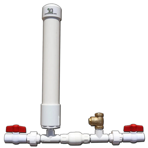 Tiny Half Inch Hydraulic Ram Pump For Off Grid Water Delivery From Creeks And Streams No Fuel Or Electricity Needed PVC Body With Lead Free Brass Waste Valve Ideal DIY Rural Water Pump