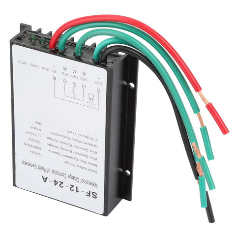 Off Grid Wind Turbine Controller For 12V To 24V Systems, 300W To 600W Regulator With Battery Charging, IP67 Weatherproof shown