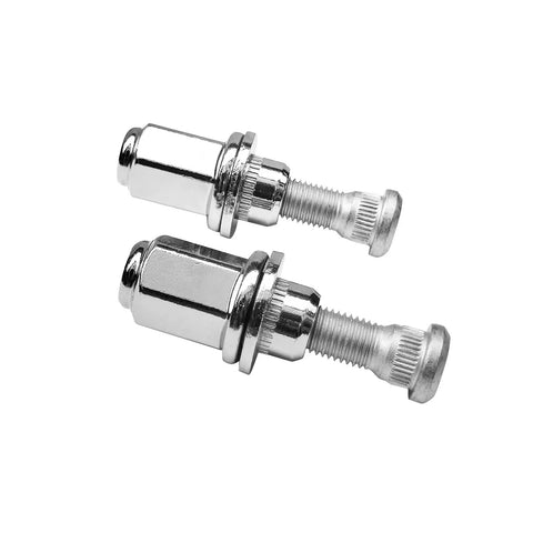 4 Piece M12x1.5 Beefy Chrome Wheel Lug Nut And Stud Set For Toyota Cars Like Corolla Camry Celica 4Runner RAV4 Prius Sienna Yaris GX460 ES300 SC400 And More 9094202049 detail view