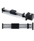 SFU12/16 Linear Motion Slide Table With Three Pitch Screw Options For Custom Single Or Multi Axis Platforms, Quick Nema 17 Or Nema 23 Motor Mounts, Integrated Ballscrew And Rail System For Smooth Precise Motion, black aluminum