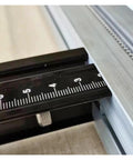 Heavy Duty 600Mm Acrylic And Pvc Plastic Sheet Bending Machine For Ad Channel Letters Featuring Auto Air Cooling And Heat Insulation measuring guide close-up.