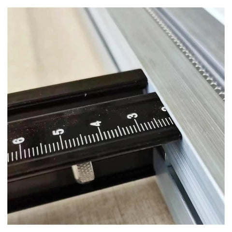 Heavy Duty 600Mm Acrylic And Pvc Plastic Sheet Bending Machine For Ad Channel Letters Featuring Auto Air Cooling And Heat Insulation measuring guide close-up.