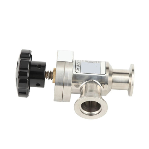 KF25 stainless steel high-vacuum manual right-angle isolation valve