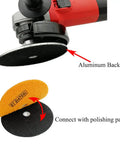 Aluminum Backer Pad Set 4 Inch Hook and Loop Backing Pads 5/8-11 Arbor, 2 Pack, Lightweight Durable Aluminum Core connection