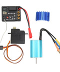Smooth Operator Brushless Motor Esc Servo Combo With Upgraded Cooling System For Radio Control Cars components layout including motor, ESC, and servo.