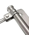 Close-up of a Soft Close Door Closer Beefy Heavy Duty Aluminum Alloy Adjustable For 0-180 Degree Closing Fits Up To 40Kg Doors Silver Finish