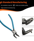 Heavy Duty Diagonal Cutting Pliers And Wire Flush Cutters With Sleek Non Slip Rubber Handles for precise cutting and trimming tasks.