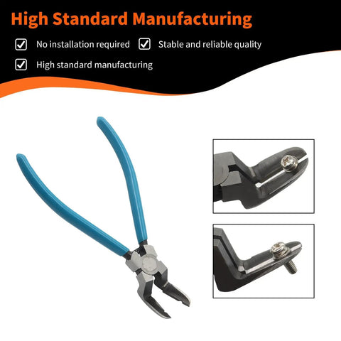 Heavy Duty Diagonal Cutting Pliers And Wire Flush Cutters With Sleek Non Slip Rubber Handles for precise cutting and trimming tasks.