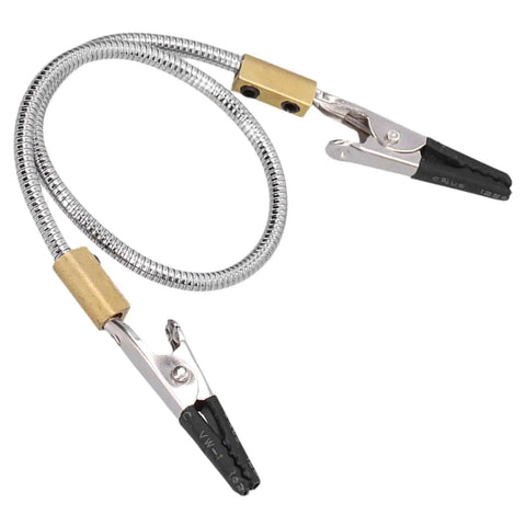 Soldering Third Hand Tools With Flexible Dual Clips adjustable bendable stand, alloy steel body, for electronics repair and crafting