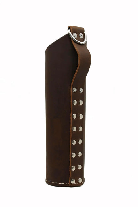 Heavy Duty Leather Welding Electrode Holder With Large Rod Pouch Fits Up To 3 Inch Belt Handcrafted Stitching Stainless Rivets
