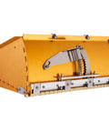 Drywall Finishing Mud Box Pro, 10 Inch Wide Quick Clean Aluminum Finishing Tool With Brass Blade, side view