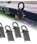4 Pack 5 Eighths Inch Stake Pocket D Rings For Trailers And Flatbeds Heavy Duty Adjustable Tie Down Anchors With Hitch Pin 4 Holes For Height Adjustment 18000 Lbs Total Capacity on trailer