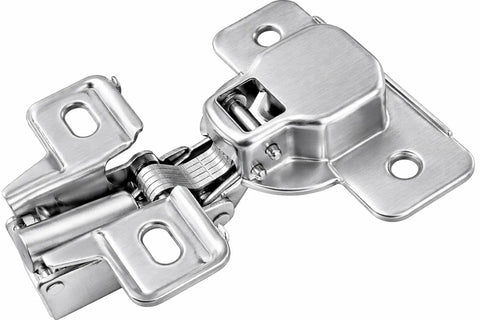 Six Pack 5/8 Inch Overlay Hinges With 3D Soft Close Satin Nickel 45mm Stainless Steel Concealed For Face Frame And Frameless Doors