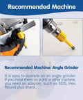 Yellow diamond core drill bit set, 2 pcs, 1/4 inch (6mm) with 5/8-11 thread for dry drilling tile and stone.