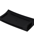 Espresso Machine Water Tank Front Cover Replacement Part For Major Brands, easy install, shown in black angled view