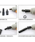 Swivel Impact Socket Set Four Piece With 360 Degree Universal Joint Adapter Air Pneumatic Power Wrench Sockets Kit assembly steps