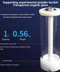 Transparent organic glass powder bucket with 1L capacity, suited for electrostatic spray applications.