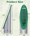 Diagram of 4 Inch Green Angled Drainage Grate For Yard Drainage Systems That Fast Tracks Surface Water And Prevents Ponding