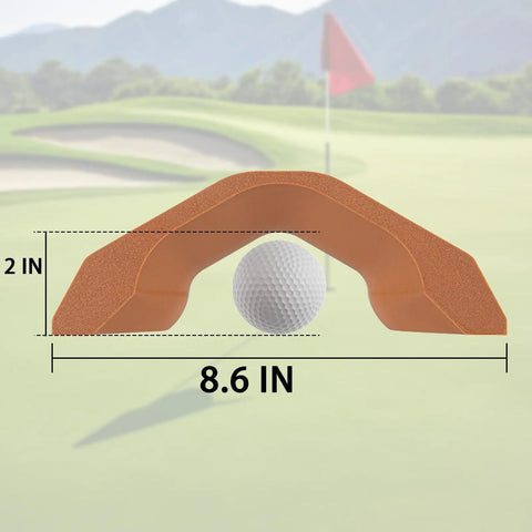 Mini Golf Obstacle Arch for Backyard Putting Green, Portable Challenge Course, over or under shot option, 8.6x2 inch arch