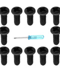Key Fob Screw Kit For Honda Remotes M2 5mm Stainless Steel 12 Pack Replacement Part 35116 SDA A11 Compatible With Accord Civic CR V 2003 Onward Black Direct Fit